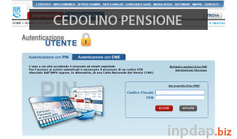 INPS ex INPDAP consultazione cedolino pensione on line